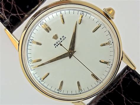 rolex precision vintage gold